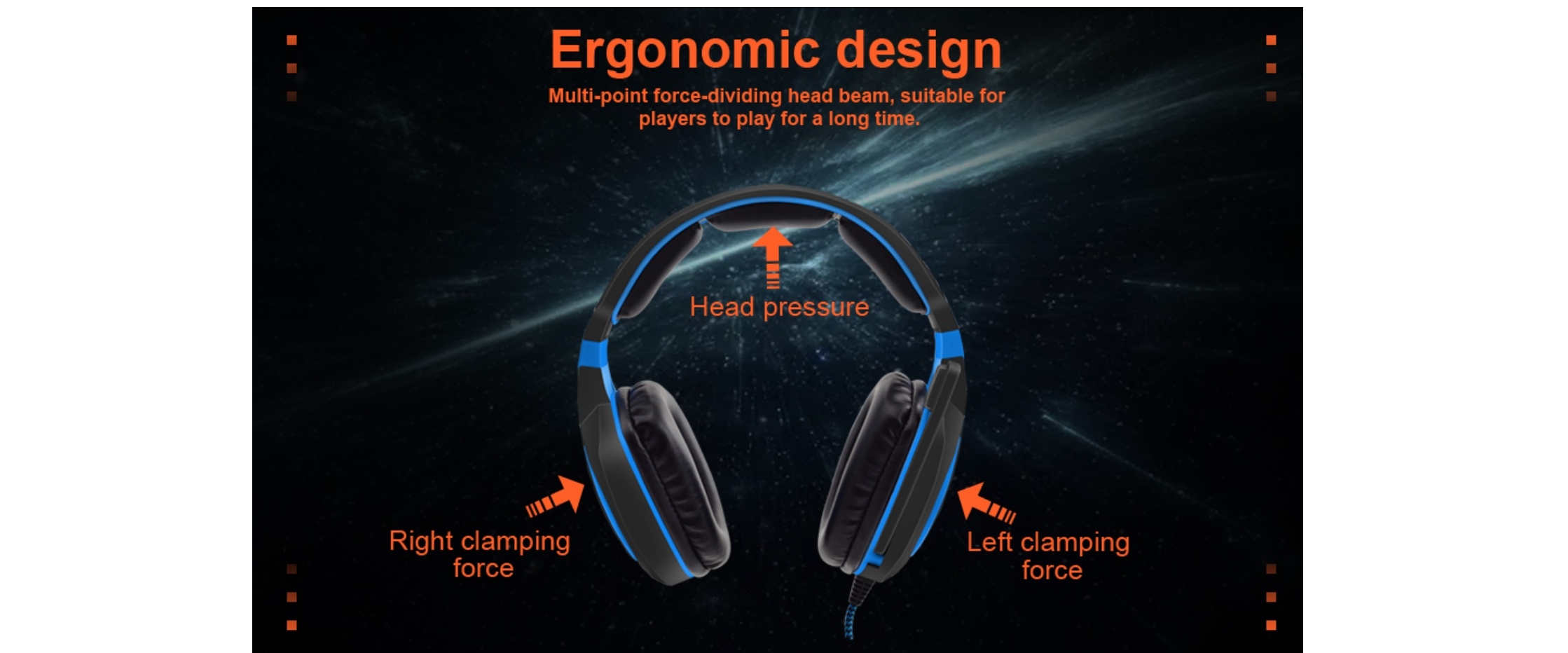 Ergonomic gaming headband