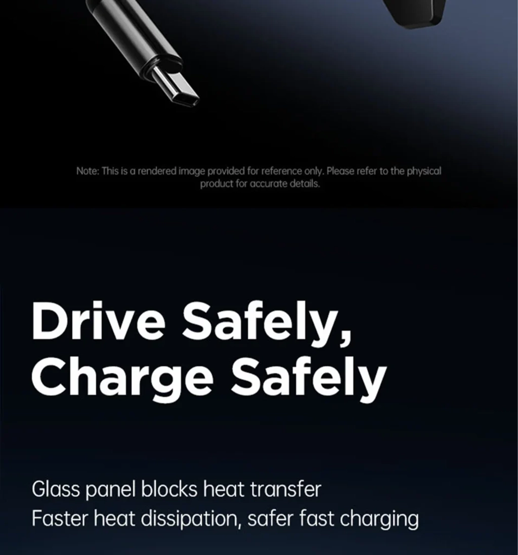 Pisen TP-C85 Mag Depot Telescopic 15W Wireless Car Mount Charger