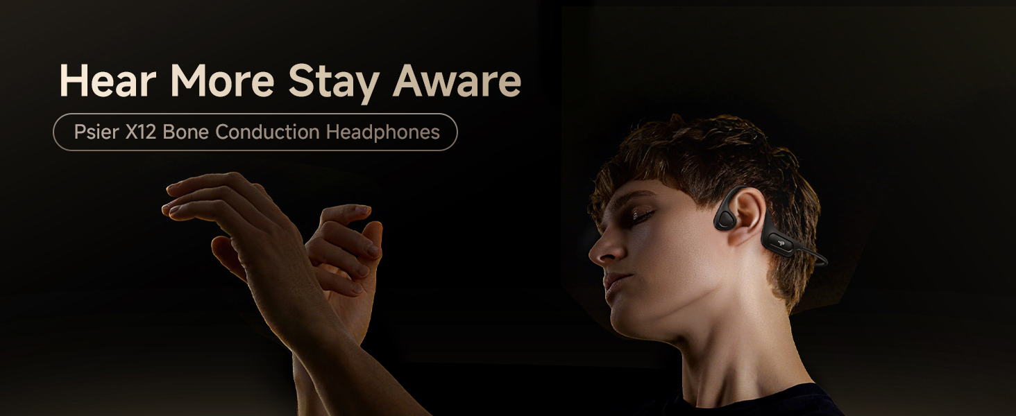 PSIER X12 Bone Conduction Headphones