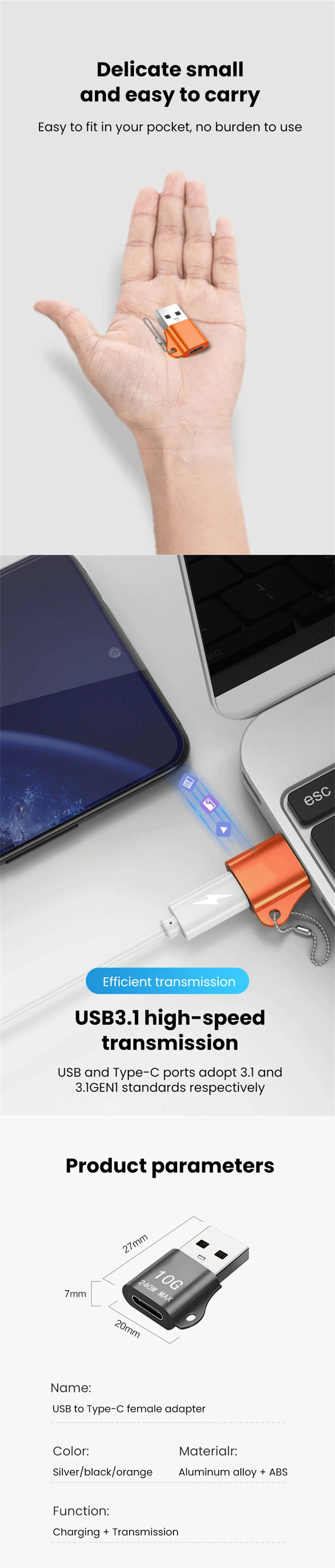 Delicate small and easy to carry