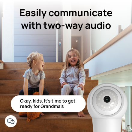 Easily communicate with two way audio