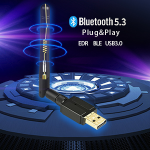 USB Bluetooth 5.3 adapter Enables your PC / laptop to connect Bluetooth-enabled devices