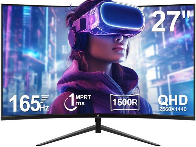 27 inch 2K 2560x1440 165Hz 1ms Curved Gaming Monitor