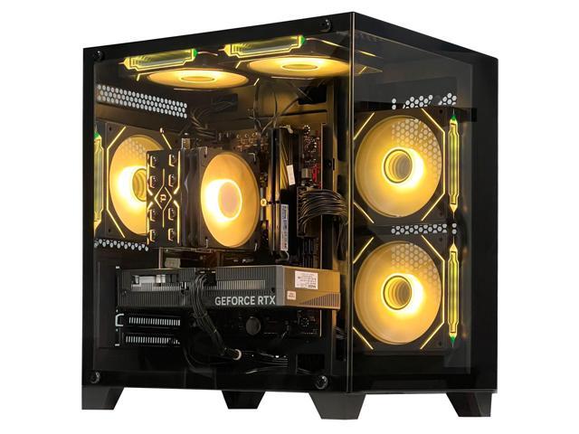 HZG Gaming Desktop Computer PC,AMD Ryzen 7 5700X,RTX 5060 8G 32GB RAM and 1TB NV