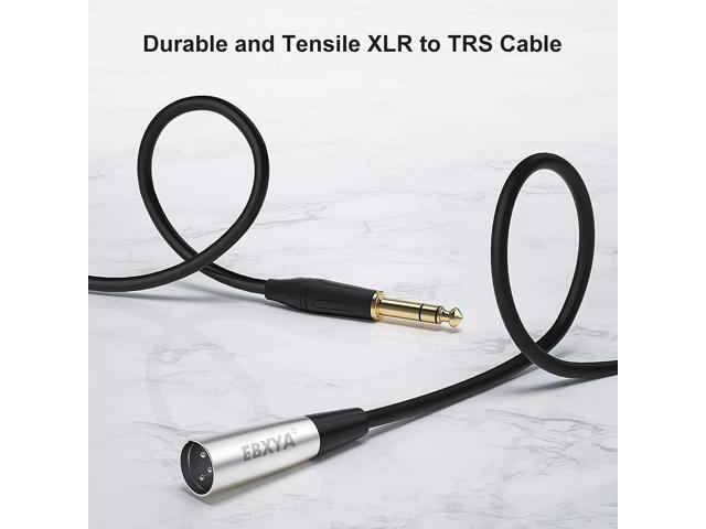 EBXYA 8-Channel 1/4 Inch TRS to TRS Snake Cables 10ft, 6.35mm Male Jack Stereo A