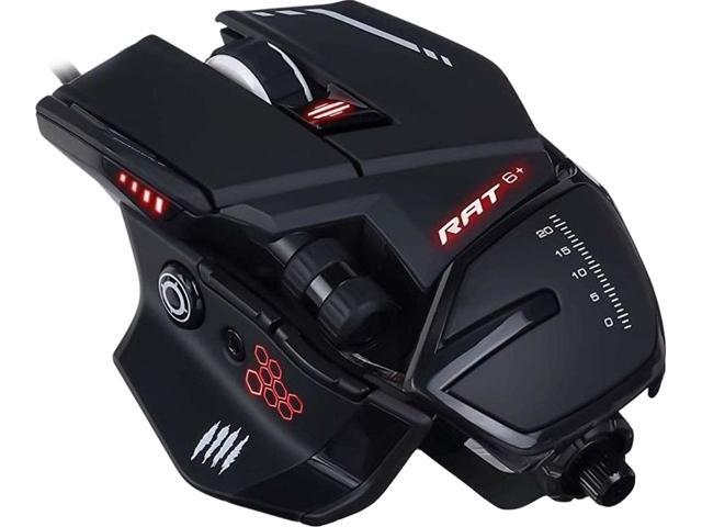 Mad Catz R.A.T. 6+ Optical Gaming Mouse MR04DCINBL000 Black 11 Buttons Wired Opt