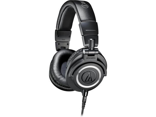 Audio-Technica ATH-M50x Professional Studio Monitor Headphones, Black