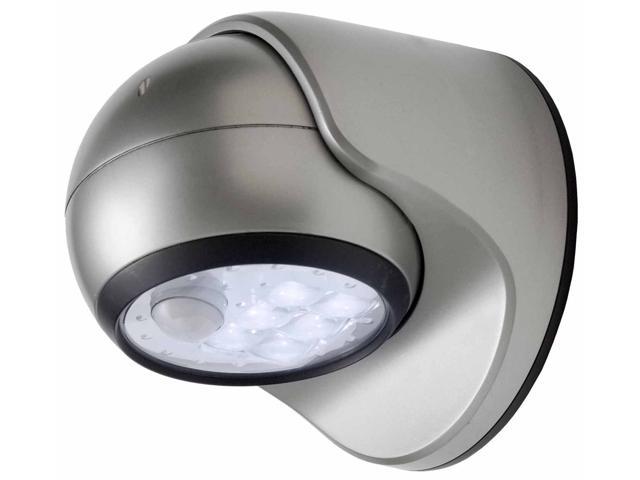 Fulcrum 20031-101 6 LED Battery Operated Porch Light, Silver