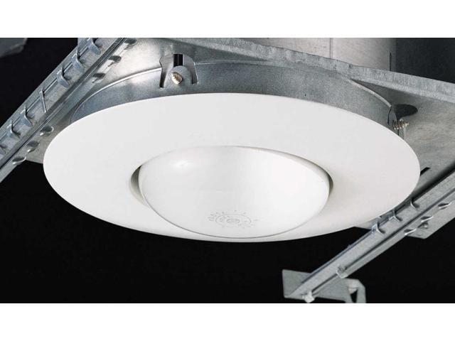 Regent Lighting White Recessed Light Fixture Kit Newegg Com One Light 5 Recessed Ceiling Fixture Kit With Low Profile Halo Lighting