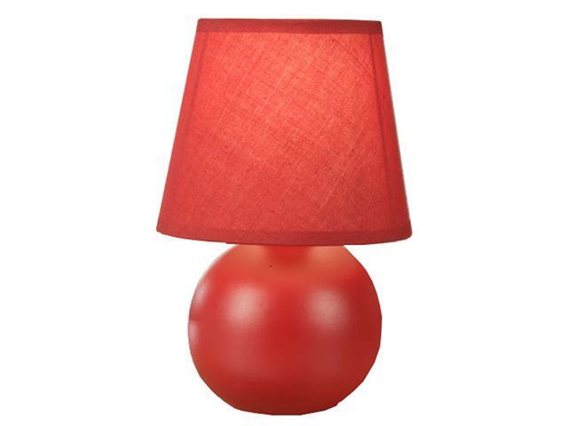 Normande Lighting Red Accent Table Lamp With Bulb Newegg Com Free On This Item