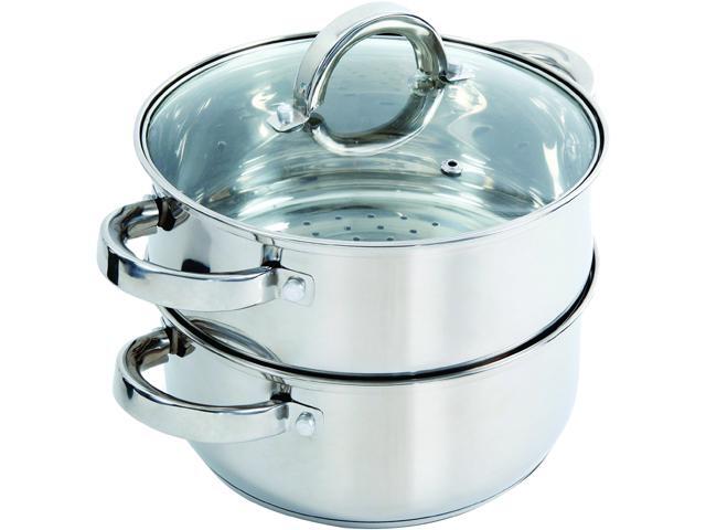 Oster 108132.03 Sangerfield Steamer Set with Lid, Stainless Steel