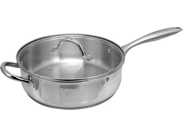 Oster Cuisine Saunders 4.2 Quart Saute Pan with Lid