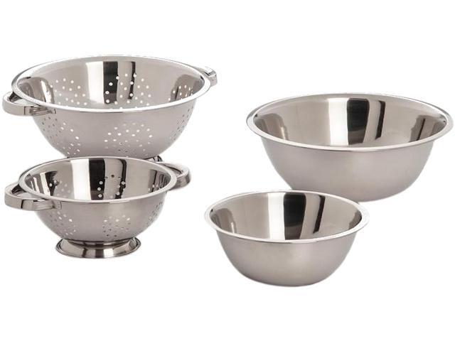Cook Pro 751 Professional 1.5-Quart and 4.25-Quart All-in-One Versatile Colanders/Mixing Bowl Set