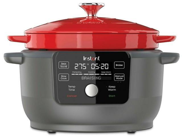 Instant Precision 6-quart Dutch Oven, Red Lid