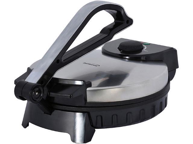 Brentwood Stainless Steel Non-Stick Electric Tortilla Warmer Maker, 10-Inch
