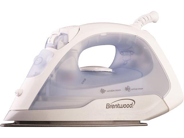Brentwood Non-Stick Steam Iron, White MPI-52