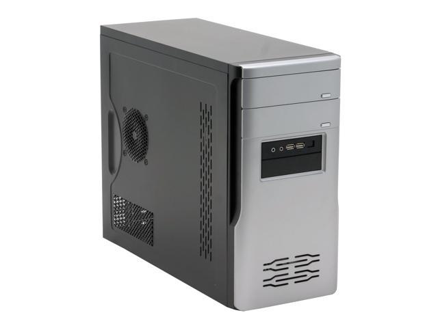 APEX TX-346 Black/Silver Steel ATX Mini Tower Computer Case ATX12V 300W Intel & AMD Listed Power Supply