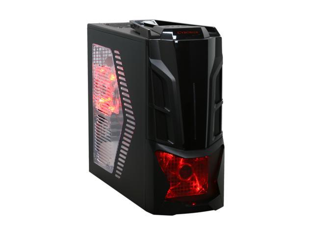 XION XON-CBX01-RD CyborGX Gaming Black w/ Red LED Light ...