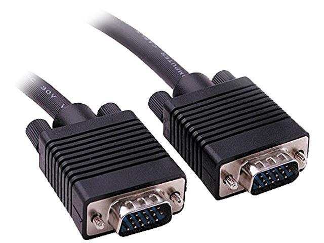 15 feet Super VGA Cable Male to Male W 3.5 mm Audio Ferrite Core
