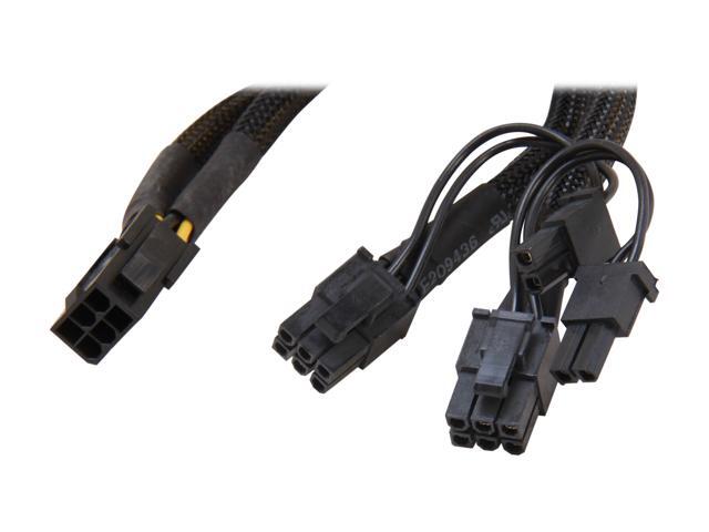 Apevia Cvt628 Pci E Y Splitter 1 X 6pin To 2 6 8pin Express Apevia Cvt628 Pci E Y Splitter 1 X 6pin To 2 6