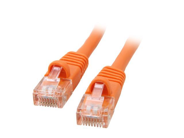 Cat5e Ethernet Patch Cable RJ45 Stranded 350Mhz UTP Copper Wire 24AWG 7ft Orange