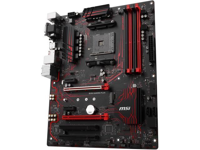 MSI B350 GAMING PLUS AM4 AMD B350 SATA 6Gb/s USB 3.1 HDMI ATX AMD ...