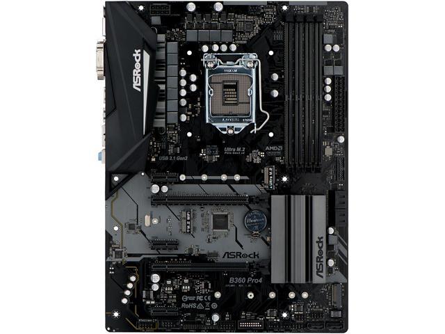 Asrock b360 pro4 какие процессоры поддерживает