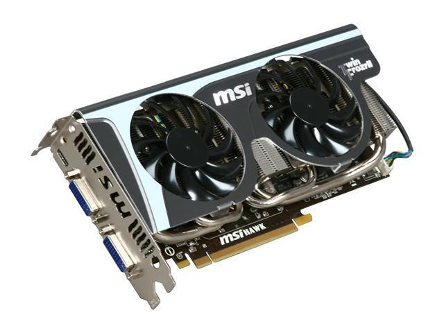 MSI GeForce GTX 460 (Fermi) DirectX 11 N460GTX Hawk 1GB 256-Bit GDDR5 PCI Express 2.0 x16 HDCP Ready SLI Support Video Card