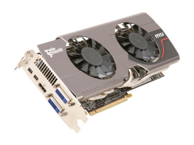 MSI Radeon HD 6950 DirectX 11 R6950 Twin Frozr III 1G/OC Video Card ...