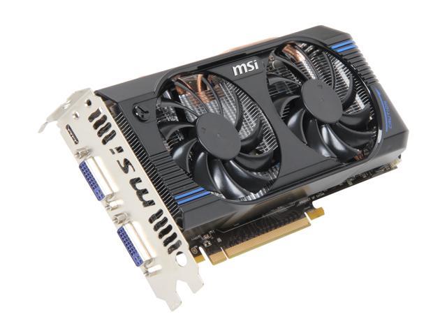 MSI GeForce GTX 460 (Fermi) DirectX 11 N460GTX-M2D1GD5/OC2 1GB 192-Bit ...