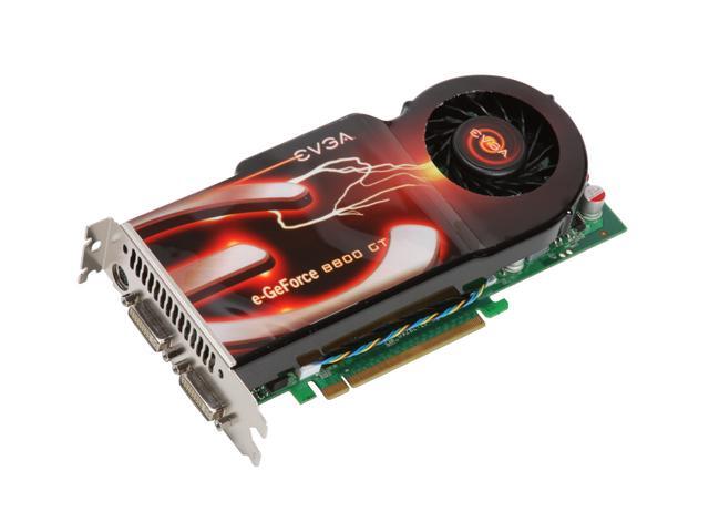 EVGA GeForce 8800 GT DirectX 10 512-P3-N800-AR 512MB 256-Bit GDDR3 PCI Express 2.0 x16 HDCP Ready SLI Support Video Card