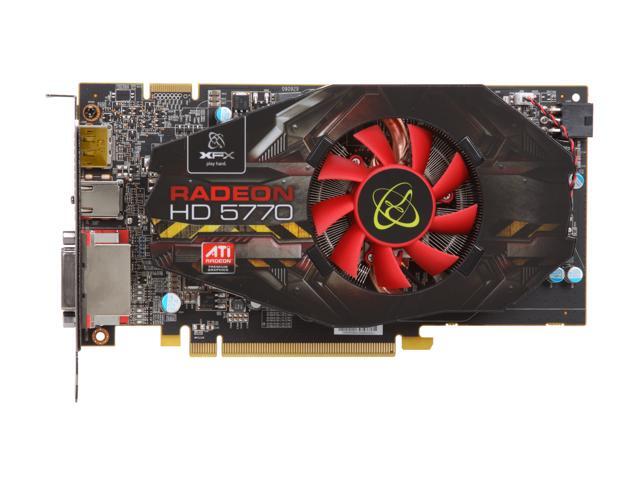 Xfx Radeon Hd 5770 1gb Ddr5 Pcie Hdmi Dual Dvi Graphics Card Hd 577x Znfc Ve 2 Graphics Video Cards