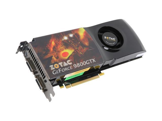 ZOTAC GeForce 9800 GTX(G92) DirectX 10 ZT-98XES2P-FSP 512MB 256-Bit GDDR3 PCI Express 2.0 x16 HDCP Ready SLI Support Video Card