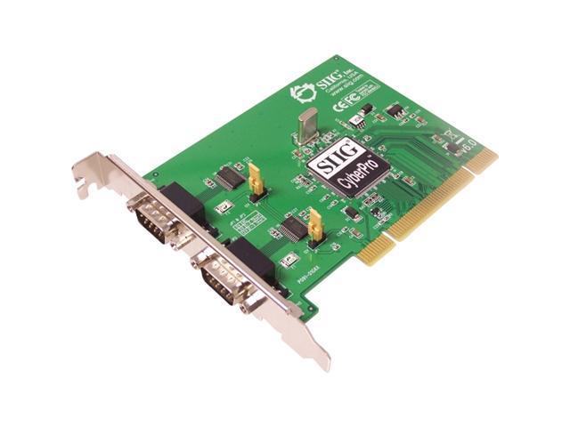 SIIG 2-Port Serial (16550), Universal PCI Card Model JJ-P02D11-S6