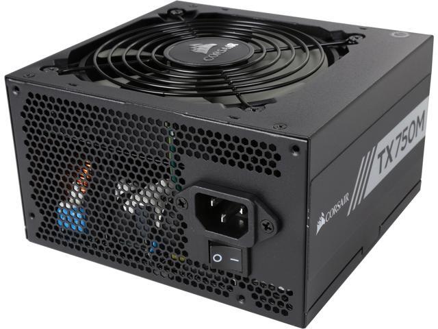 corsair 750w enthusiast series tx750 modular power supply review