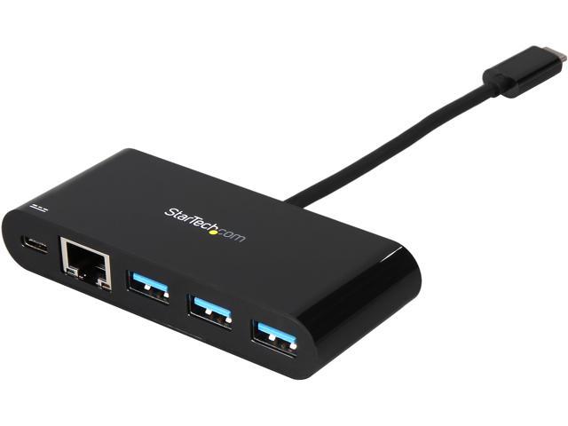 Startech Us1gc303apd Usb C To Ethernet Adapter With 3-port Usb 3.0 Hub 