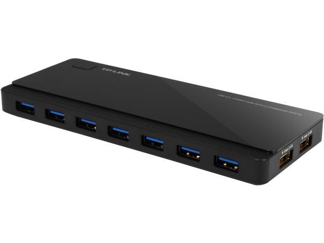 TP-LINK UH720 USB 3.0 7-Port Hub with 2 Exclusive Smart Charging Ports ...