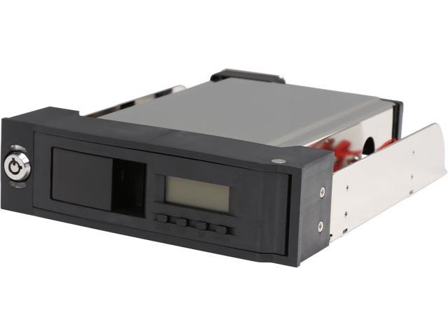 StarTech HSB110SATBK 5.25in Trayless Hot Swap Mobile Rack for 3.5in SATA HDD with LCD & Fan