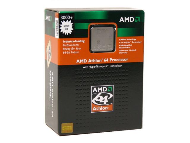 AMD Athlon 64 3000+ Venice Single-Core 2.0 GHz Socket 754 ADA3000BXBOX ...