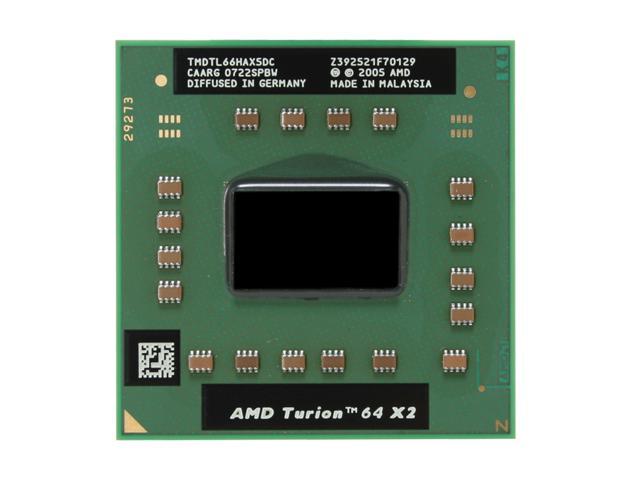 AMD Turion 64 X2 TL-66 2.3 GHz 2 x 512KB L2 Cache Socket ...