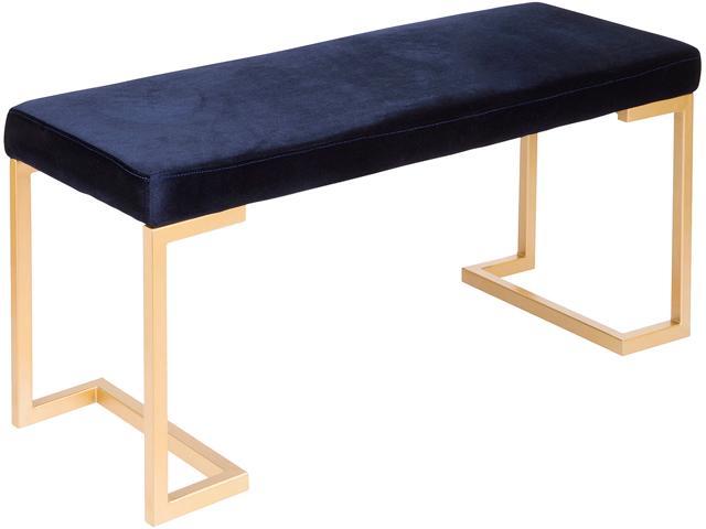 Midas Contemporary Glam Entryway Dining Bench In Gold With