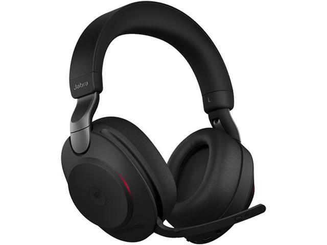 Jabra Evolve2 85 Link380c MS Stereo - Black Wireless Headset / Music Headphones (Microsoft Teams, USB Type-C, Noise-Canceling)