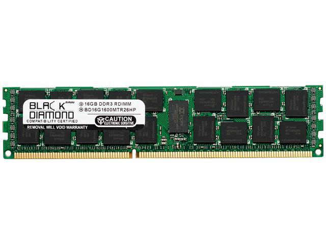 Black Diamond Memory 16GB 240-Pin DDR3 SDRAM DDR3 1600 (PC3 12800) ECC Registered System Specific Memory Model BD16G1600MTR26HP