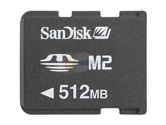 SanDisk 512MB Memory Stick Micro (M2) Flash Card Model SDMSM2-512