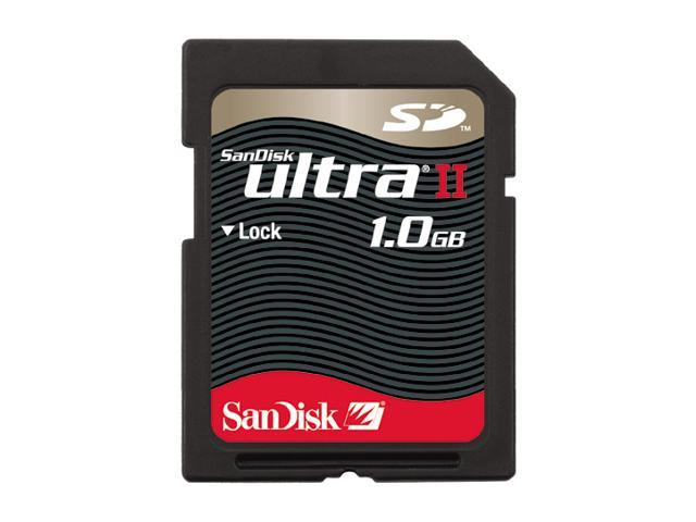  SanDisk  Ultra II 1GB  Secure Digital SD Flash Card Model 