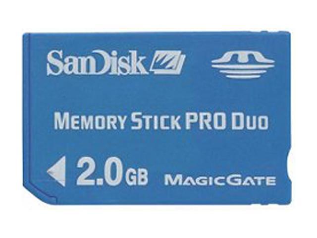 SanDisk 2GB Memory Stick Pro Duo (MS Pro Duo) Flash Card Model SDMSPD-2048-A11