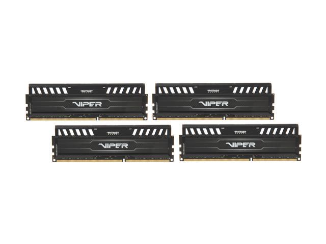 Patriot Viper 3 32GB (4 x 8GB) DDR3 1600 (PC3 12800) Desktop Memory Model PV332G160C9QK