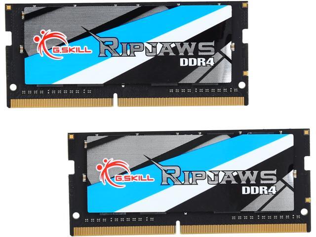 G.SKILL Ripjaws Series 16GB (2 x 8GB) 260-Pin DDR4 SO-DIMM DDR4 2666 (PC4 21300) Laptop Memory Model ...