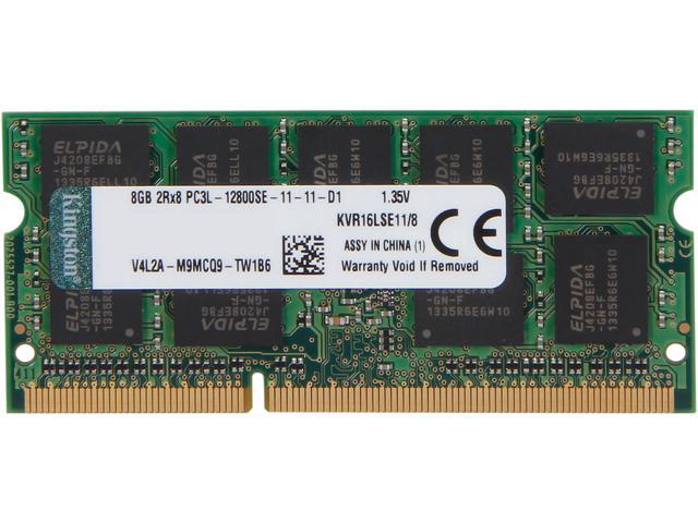 Kingston 8GB 204-Pin DDR3 SO-DIMM ECC Unbuffered DDR3 1600 (PC3 12800