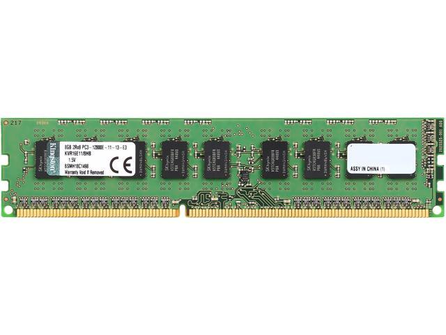 Kingston 8GB 240-Pin DDR3 SDRAM ECC Unbuffered DDR3 1600 (PC3 12800) Server Memory w/TS Hynix B Model KVR16E11/8HB